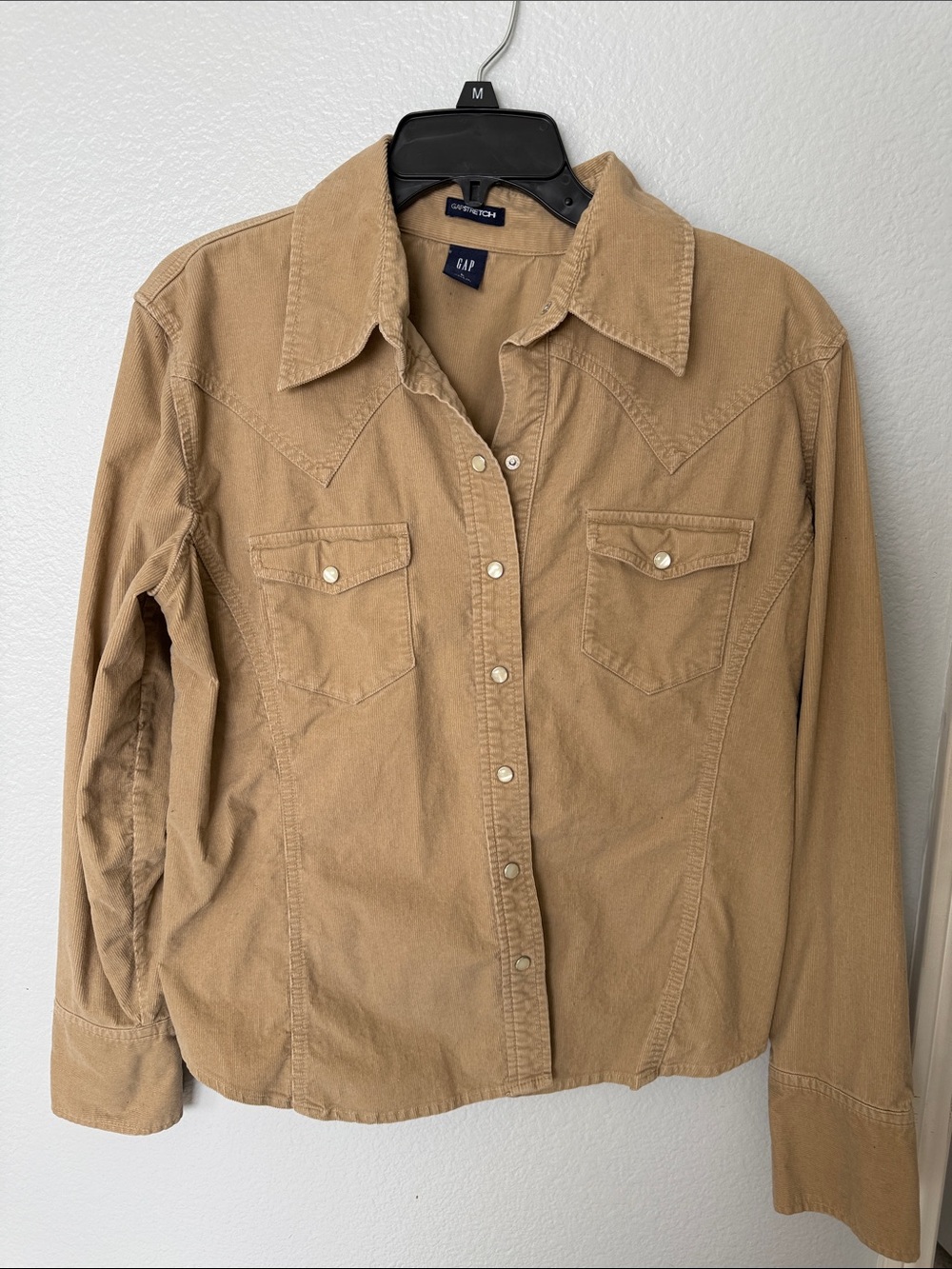 GAP Women's Camel Western Snap-Front Jacket